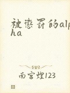 被惩罚的alpha