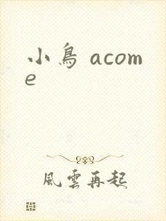 小鸟 acome