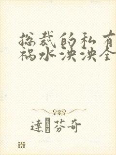 总裁的私有宝贝祸水泱泱全文阅读