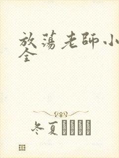 放荡老师小说大全