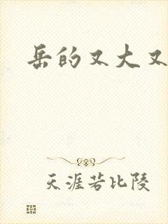 岳的又大又肥