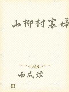山柳村寡妇情史封面