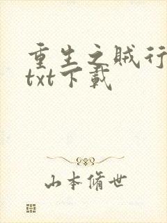 重生之贼行天下txt下载封面
