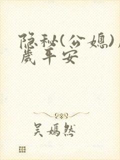 隐秘(公媳)岁岁平安封面