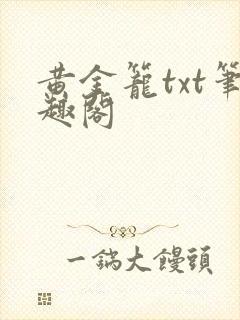 黄金笼txt笔趣阁