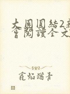 大团圆结2亲情会阅读全文封面