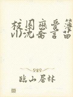 校园恋爱簿(lvl)沈乔言苗妙妙吃甜少女封面
