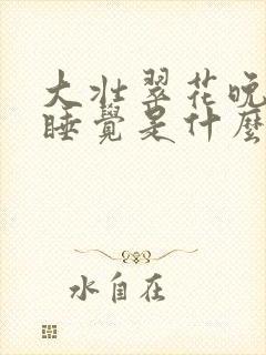 大壮翠花晚上不睡觉是什么电视剧