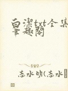 白洁txt全集笔趣阁