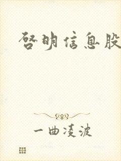 启明信息股吧