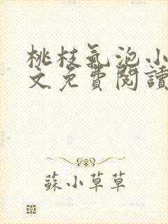 桃枝气泡小说全文免费阅读封面
