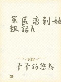 军区脔到她哭h粗话h