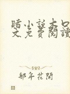 赌小说木口银全文免费阅读笔趣阁