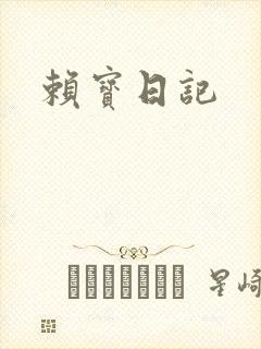 赖宝日记封面
