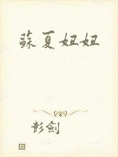 苏夏妞妞封面