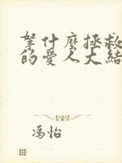 拿什么拯救你我的爱人大结局封面