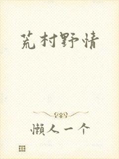 荒村野情封面