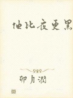 他比夜更黑封面