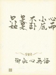 只是不小心发现她是卧底而已封面