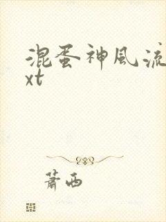 混蛋神风流史txt