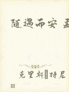 随遇而安 孟非