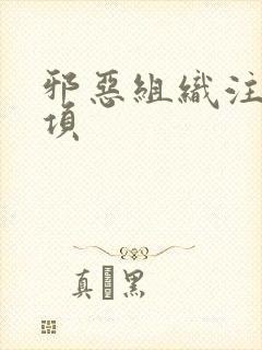 邪恶组织注意事项