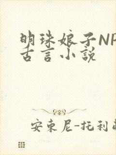 明珠娘子NPC古言小说