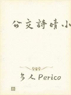 公交诗晴小说