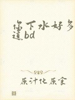 你下水好多下水道bd