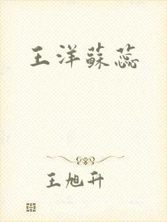 王洋苏蕊