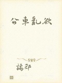 公车乱欲封面