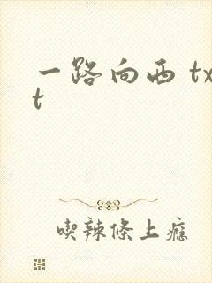 一路向西 txt