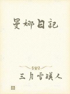 曼娜日记封面
