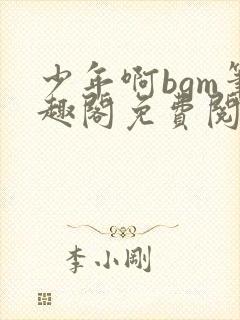 少年啊bgm笔趣阁免费阅读全文下载