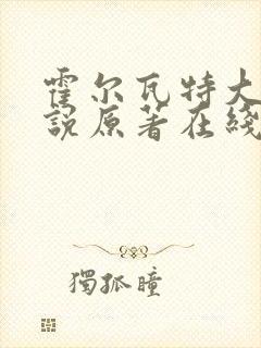 霍尔瓦特大街小说原著在线阅读封面