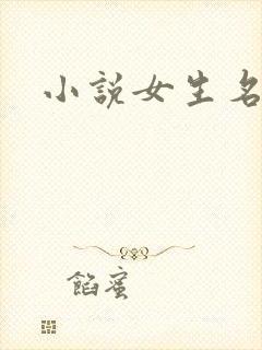 小说女生名字