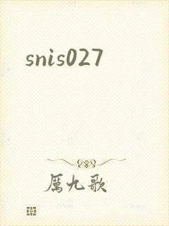 snis027封面