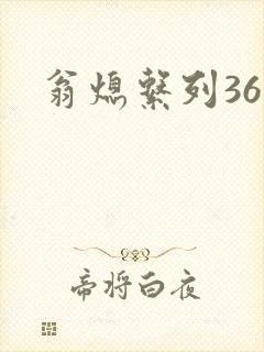 翁熄系列36章封面