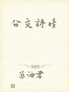 公交诗晴封面
