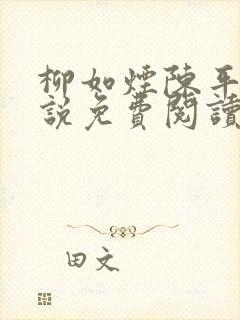 柳如烟陈平安小说免费阅读全文