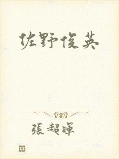 佐野俊英封面