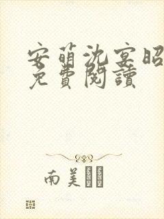 安萌沈宴昭小说免费阅读