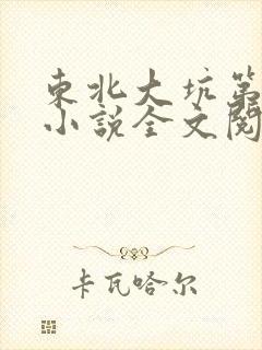 东北大坑第二部小说全文阅读