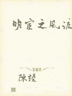 明宦之风流无边