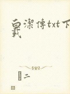 白洁传txt下载封面