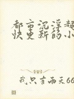 都市沉浮超前超快更新的小说