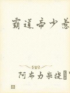 霸道帝少惹不得