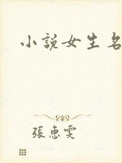 小说女生名字