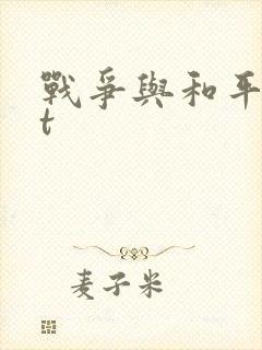 战争与和平txt封面