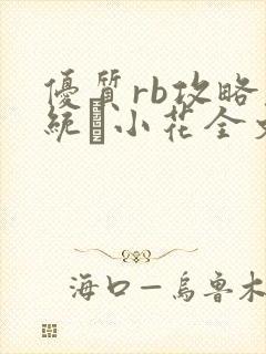 优质rb攻略系统寀小花全文免费阅读